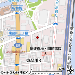 ＰａｒｋＣｕｂｅ東品川周辺の地図