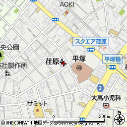 東京都品川区荏原周辺の地図
