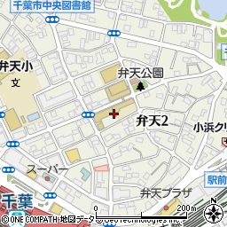 千葉県千葉市中央区弁天2丁目7周辺の地図