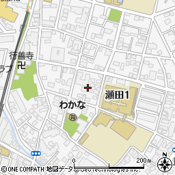 東京都世田谷区瀬田1丁目14周辺の地図