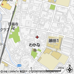 東京都世田谷区瀬田1丁目14-8周辺の地図