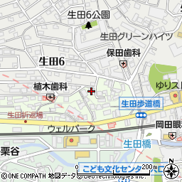ダジュール生田周辺の地図
