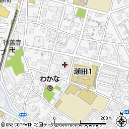 東京都世田谷区瀬田1丁目14-18周辺の地図