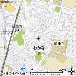 東京都世田谷区瀬田1丁目13-21周辺の地図