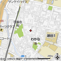 東京都世田谷区瀬田1丁目13-16周辺の地図