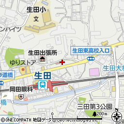 生田キリスト集会周辺の地図