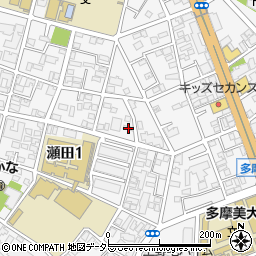 東京都世田谷区瀬田1丁目25-18周辺の地図