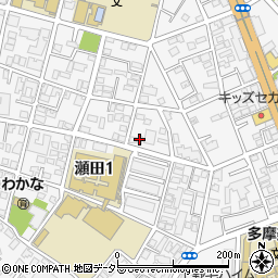 東京都世田谷区瀬田1丁目25-6周辺の地図