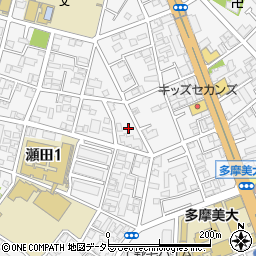 東京都世田谷区瀬田1丁目24周辺の地図