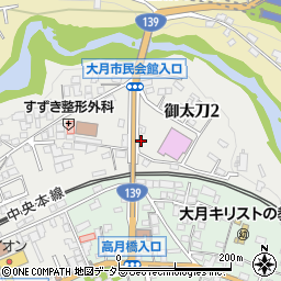 ナンシン機工株式会社　大月事務所周辺の地図