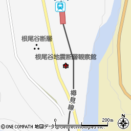 根尾谷地震断層観察館周辺の地図