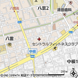 東京都目黒区八雲2丁目10周辺の地図