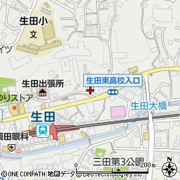アビタシオン生田第一周辺の地図