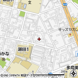 東京都世田谷区瀬田1丁目25周辺の地図