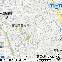 東京都目黒区平町1丁目14-8周辺の地図