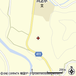 岐阜県中津川市川上田之尻320周辺の地図