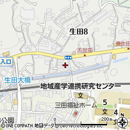中荘周辺の地図