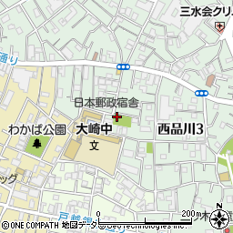 西品川おさんぽ公園トイレ周辺の地図