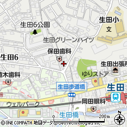 幡鎌理髪店周辺の地図