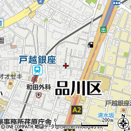 ＰＥＮ品川区平塚１丁目パーキング周辺の地図