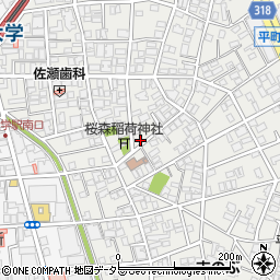 東京都目黒区平町1丁目13-12周辺の地図