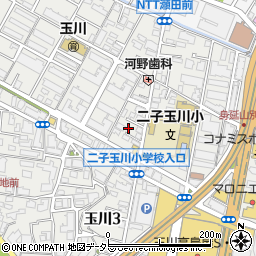 東京都世田谷区玉川4丁目12周辺の地図