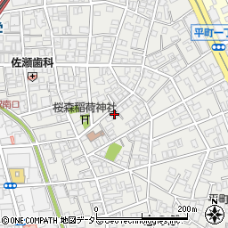 東京都目黒区平町1丁目14-17周辺の地図