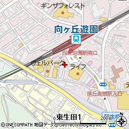 松屋 向ヶ丘遊園店周辺の地図