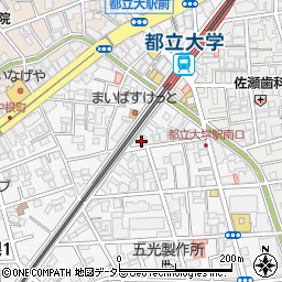 東京都目黒区中根2丁目13-14周辺の地図