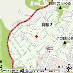 神奈川県川崎市麻生区向原2丁目15周辺の地図
