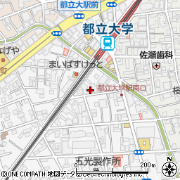 東京都目黒区中根2丁目13-12周辺の地図