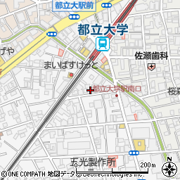 東京都目黒区中根2丁目13-11周辺の地図