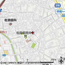 東京都目黒区平町1丁目13-9周辺の地図