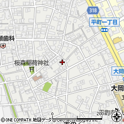 東京都目黒区平町1丁目14-3周辺の地図