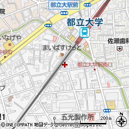 東京都目黒区中根2丁目13-17周辺の地図