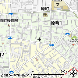 東京都目黒区原町1丁目23-4周辺の地図
