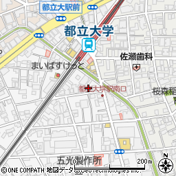 東京都目黒区中根2丁目13-9周辺の地図