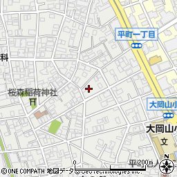 東京都目黒区平町1丁目6-12周辺の地図
