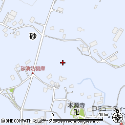 千葉県八街市砂周辺の地図