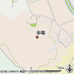 千葉県山武市市場周辺の地図