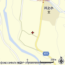 岐阜県中津川市川上田之尻319周辺の地図