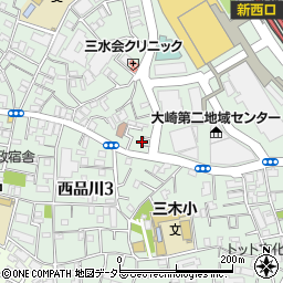 東京都品川区大崎2丁目7-8周辺の地図