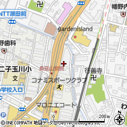 東京都世田谷区玉川2丁目28周辺の地図