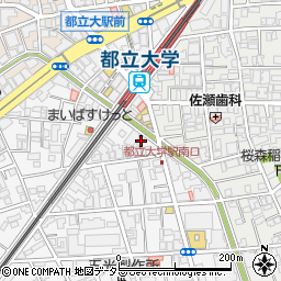 東京都目黒区中根2丁目13-4周辺の地図