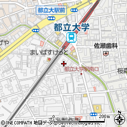 東京都目黒区中根2丁目13周辺の地図