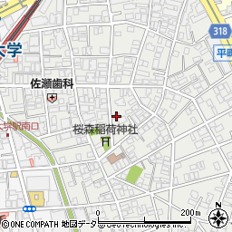 東京都目黒区平町1丁目13-17周辺の地図