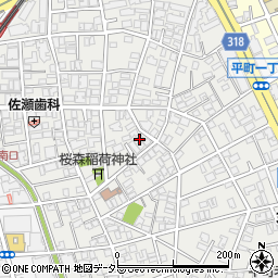 東京都目黒区平町1丁目13-4周辺の地図