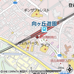 大戸屋小田急向ヶ丘遊園店周辺の地図