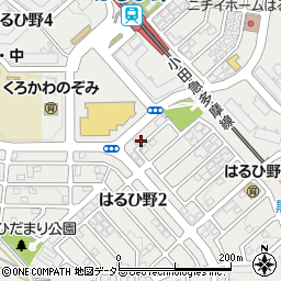 神奈川県川崎市麻生区はるひ野2丁目14周辺の地図