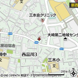 東京都品川区大崎2丁目7-13周辺の地図